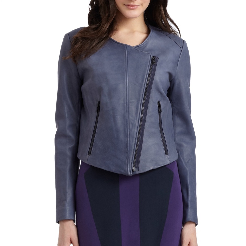 Cut25 Cropped 100% Leather Jacket - Sz 6